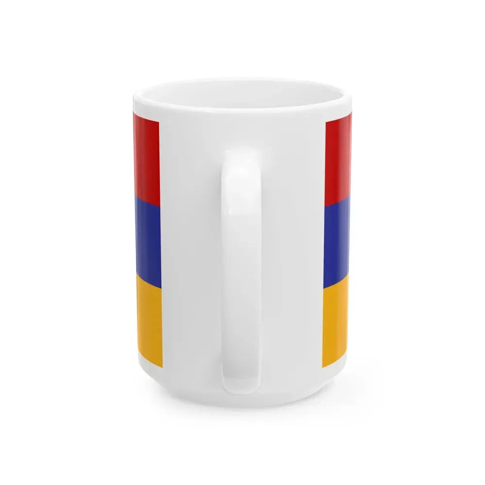 Flag of Armenia Soviet colors (Armenia) White Coffee Mug - Go Mug Yourself