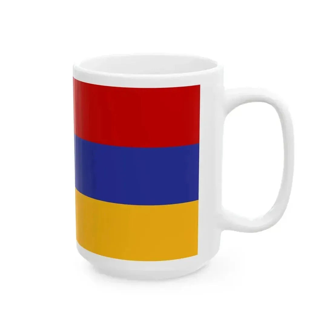Flag of Armenia Soviet colors (Armenia) White Coffee Mug - Go Mug Yourself
