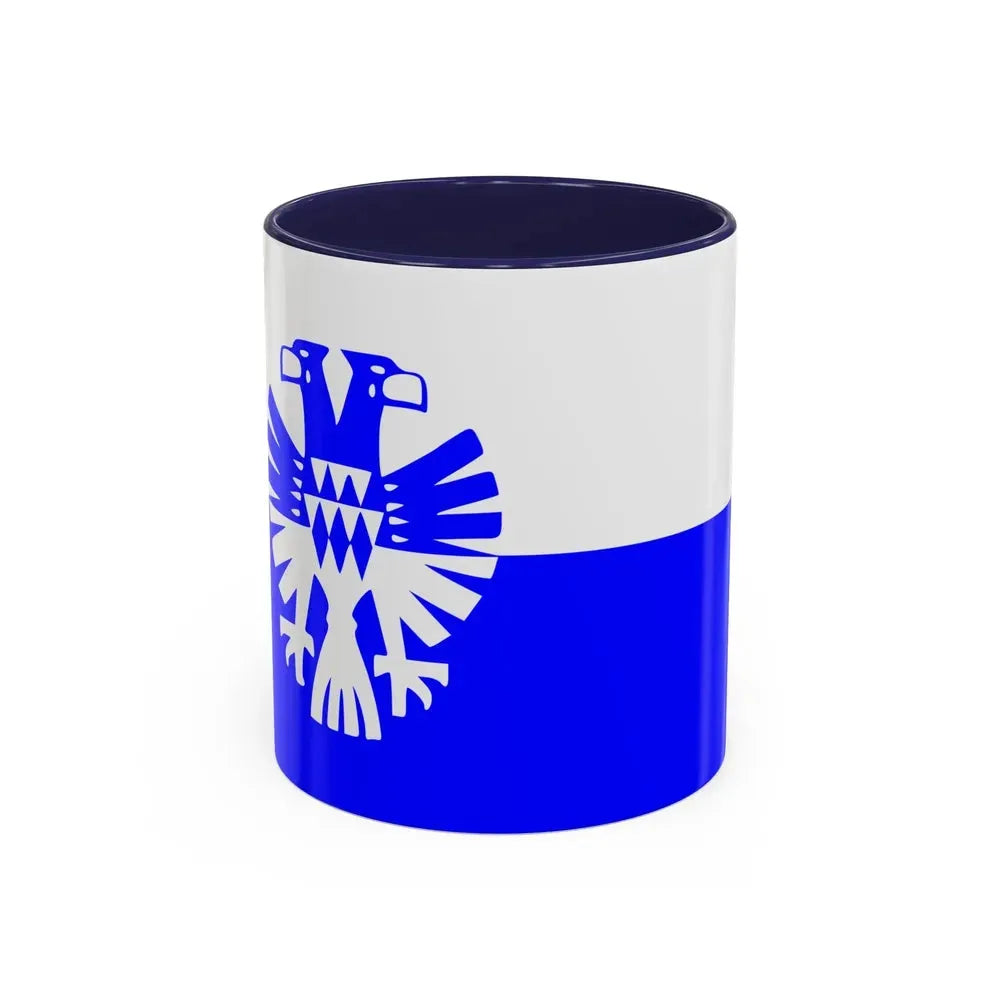 Flag of Arnhem the capital city of the largest province of Gelderland Netherlands - Accent Coffee Mug 11oz Navy - Go Mug Yourself