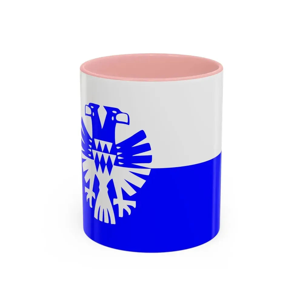 Flag of Arnhem the capital city of the largest province of Gelderland Netherlands - Accent Coffee Mug 11oz Pink - Go Mug Yourself