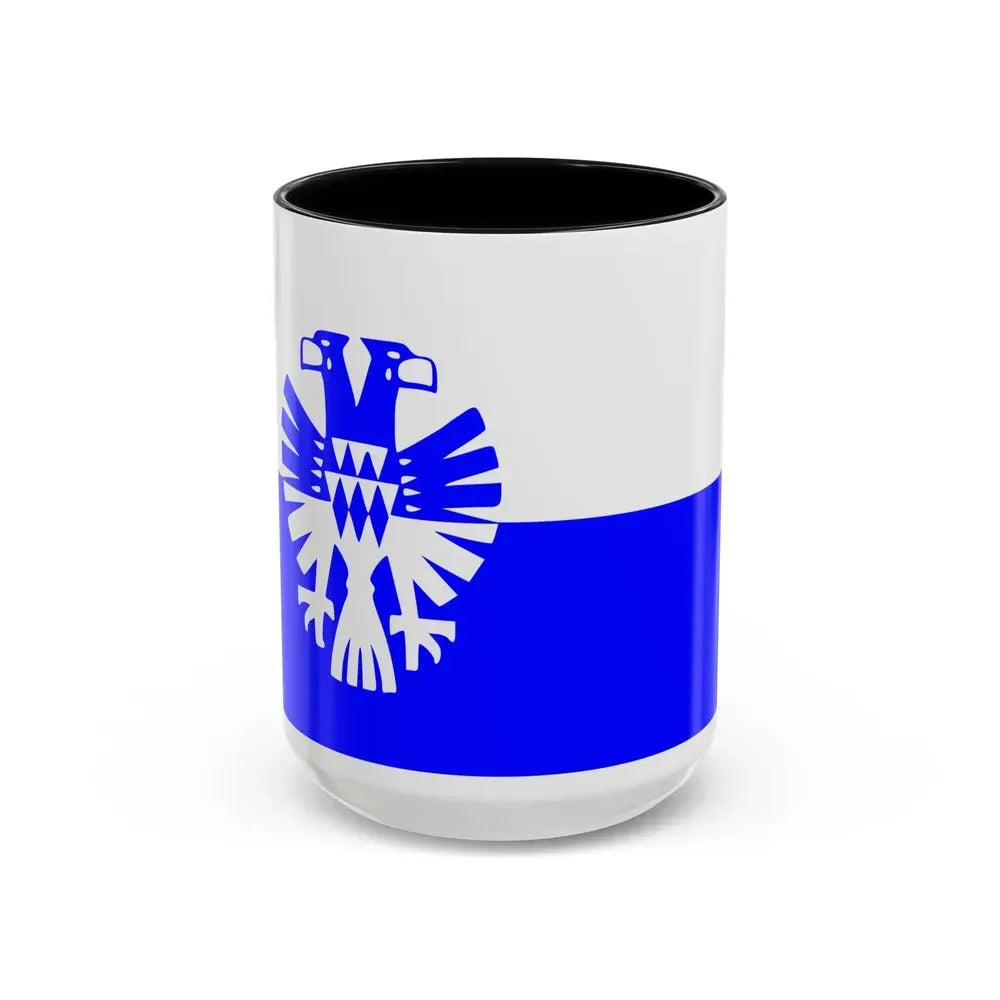 Flag of Arnhem the capital city of the largest province of Gelderland Netherlands - Accent Coffee Mug 15oz Black - Go Mug Yourself