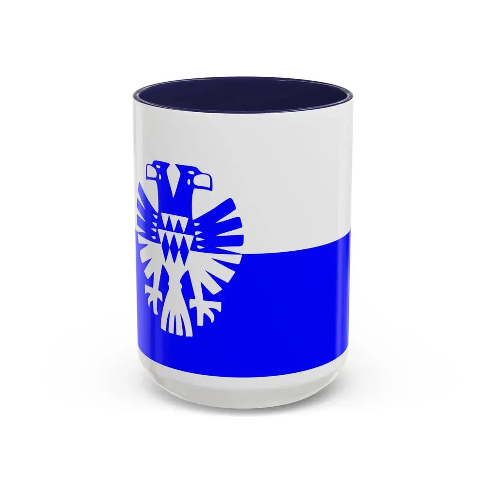 Flag of Arnhem the capital city of the largest province of Gelderland Netherlands - Accent Coffee Mug 15oz Navy - Go Mug Yourself