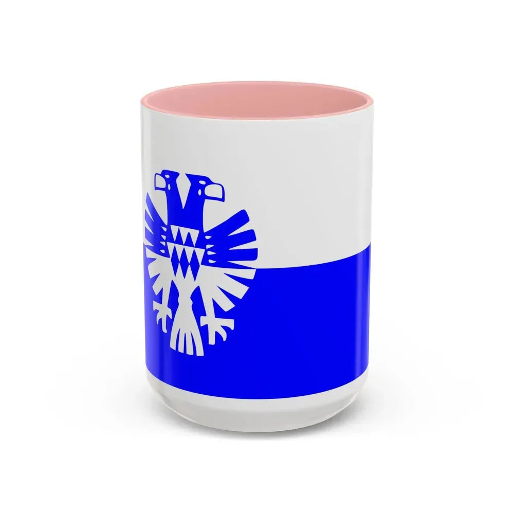 Flag of Arnhem the capital city of the largest province of Gelderland Netherlands - Accent Coffee Mug 15oz Pink - Go Mug Yourself