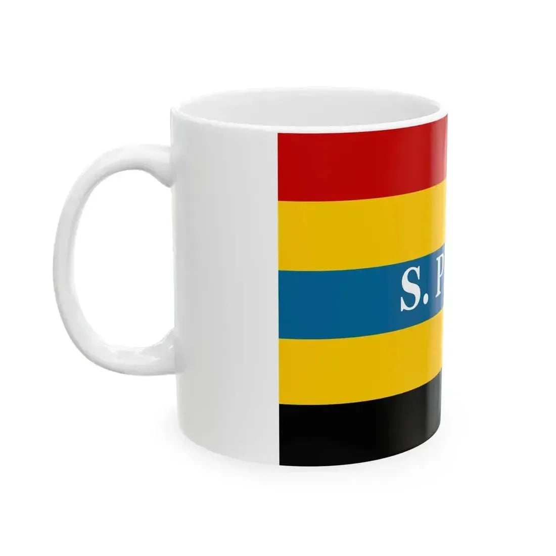 Flag of Aromanians in 1848 (Oman) White Coffee Mug - Go Mug Yourself