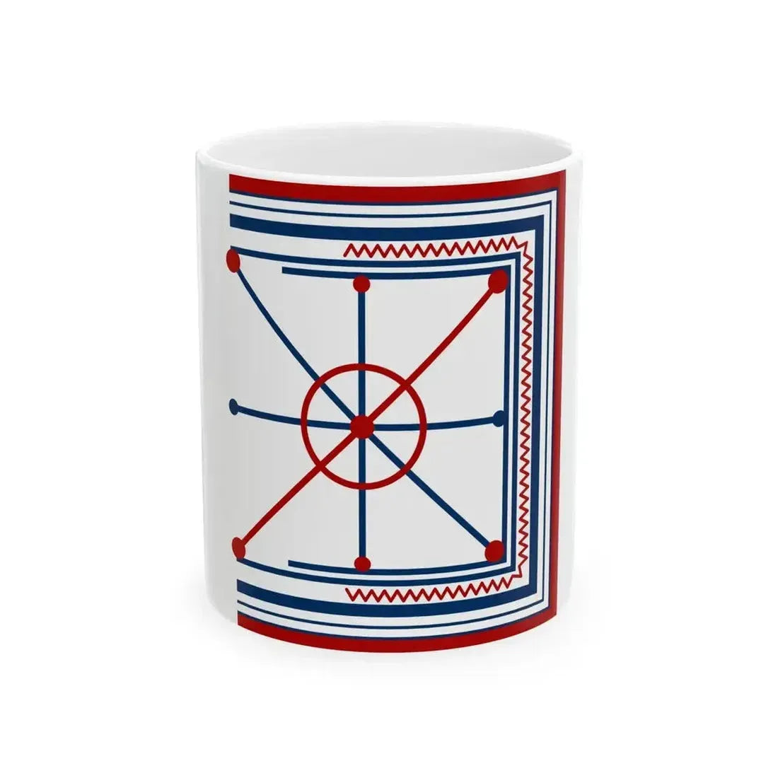 Flag of Aromanians (Oman) White Coffee Mug 11oz - Go Mug Yourself