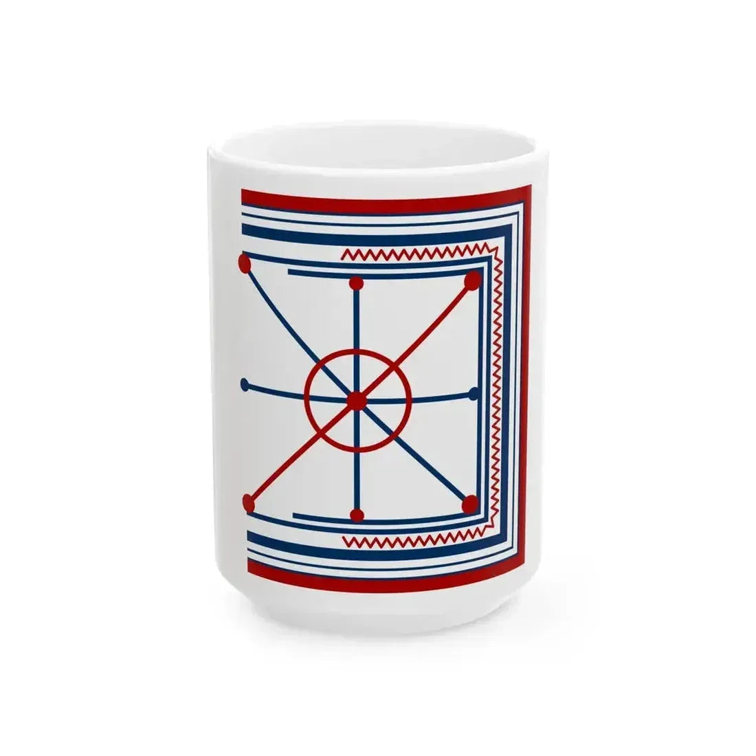 Flag of Aromanians (Oman) White Coffee Mug 15oz - Go Mug Yourself