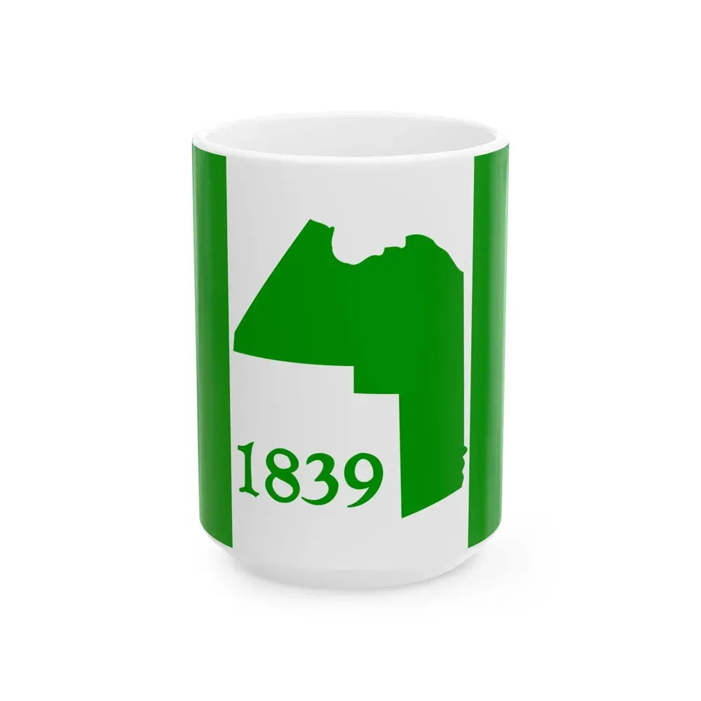 Flag of Aroostook County Maine (United States) White Coffee Mug 15oz - Go Mug Yourself