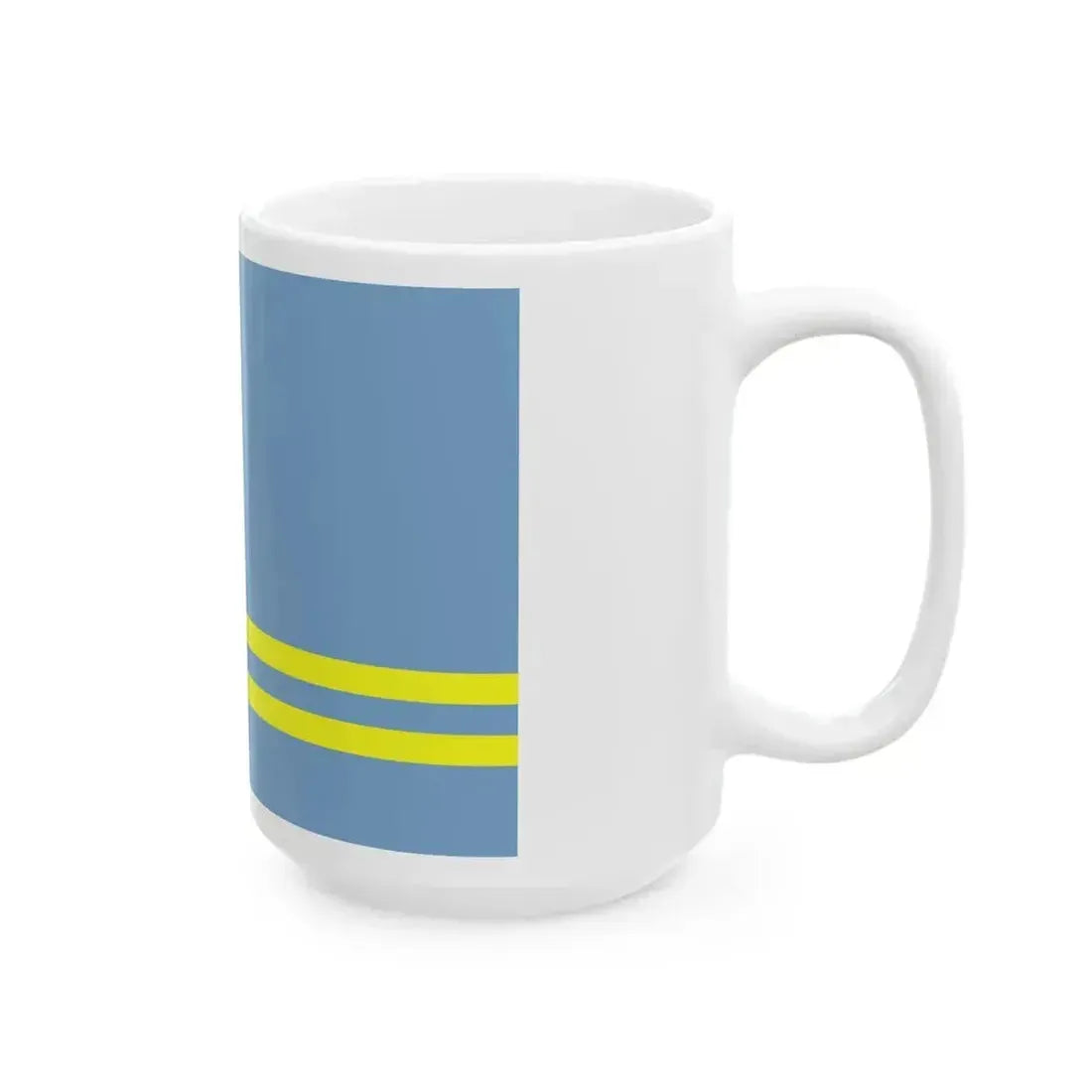 Flag of Aruba alternative (Netherlands) White Coffee Mug - Go Mug Yourself