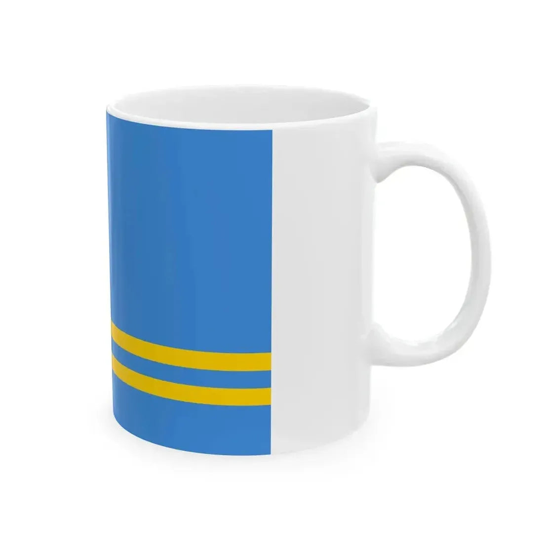 Flag of Aruba (Netherlands) White Coffee Mug - Go Mug Yourself