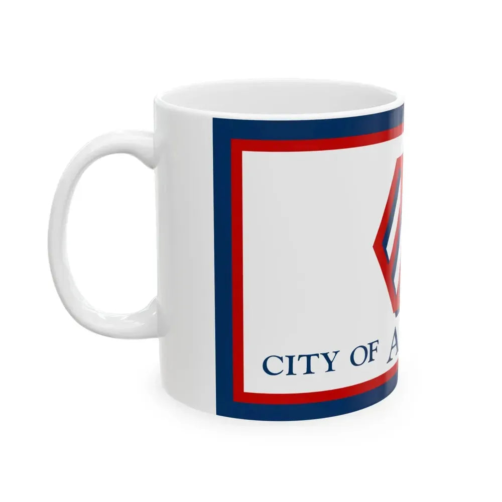 Flag of Arvada Colorado (United States) White Coffee Mug - Go Mug Yourself