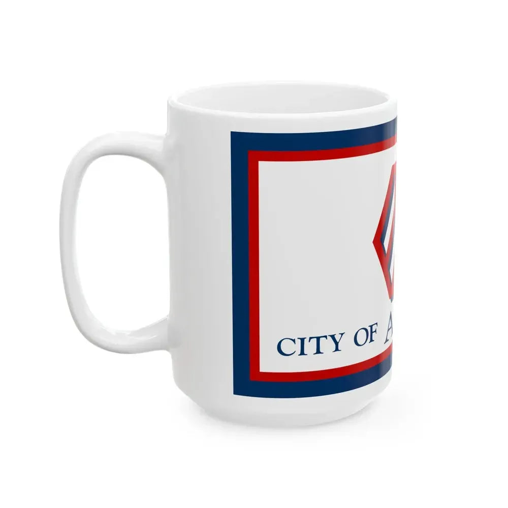 Flag of Arvada Colorado (United States) White Coffee Mug - Go Mug Yourself