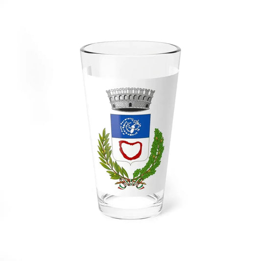 Flag of Arzachena (Italy) Pint Glass 16oz 16oz - Go Mug Yourself