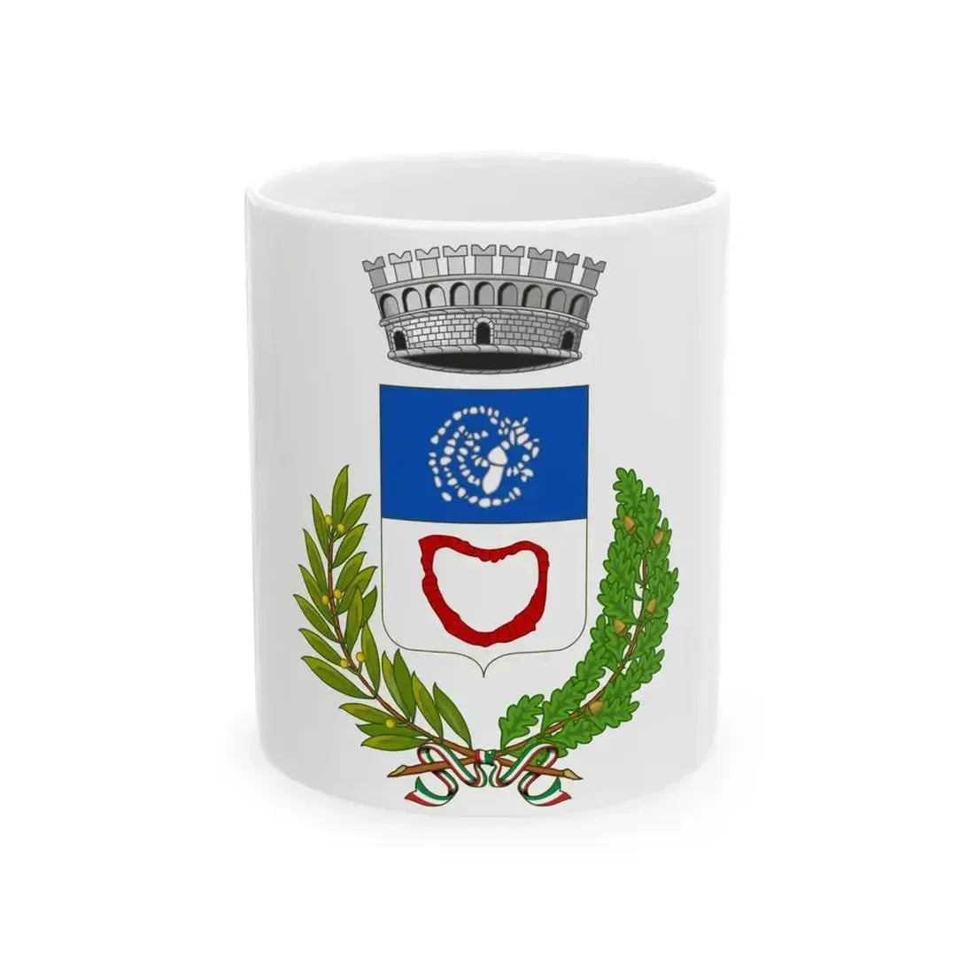 Flag of Arzachena (Italy) White Coffee Mug 11oz - Go Mug Yourself