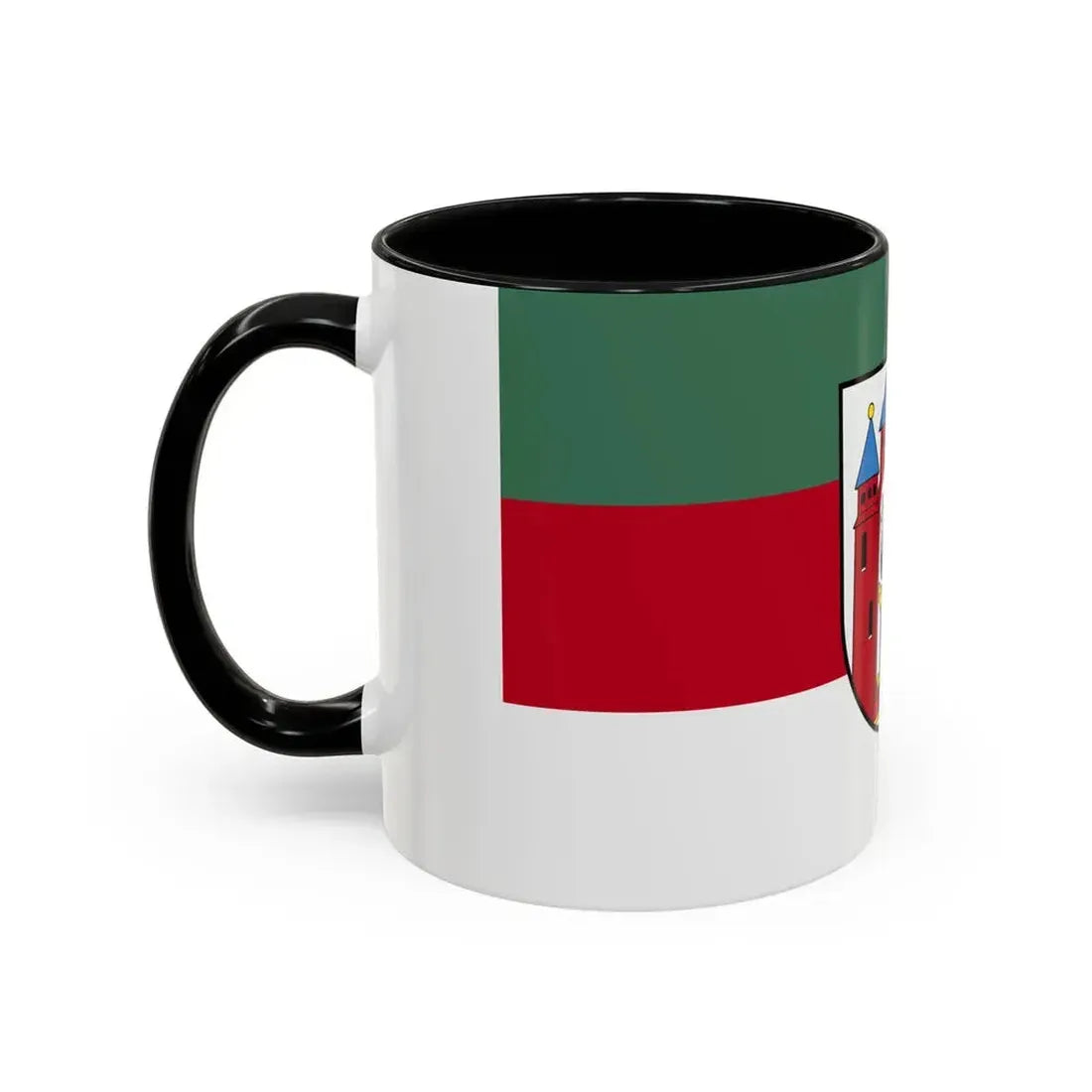 Flag of Aschaffenburg 2 Germany - Accent Coffee Mug - Go Mug Yourself