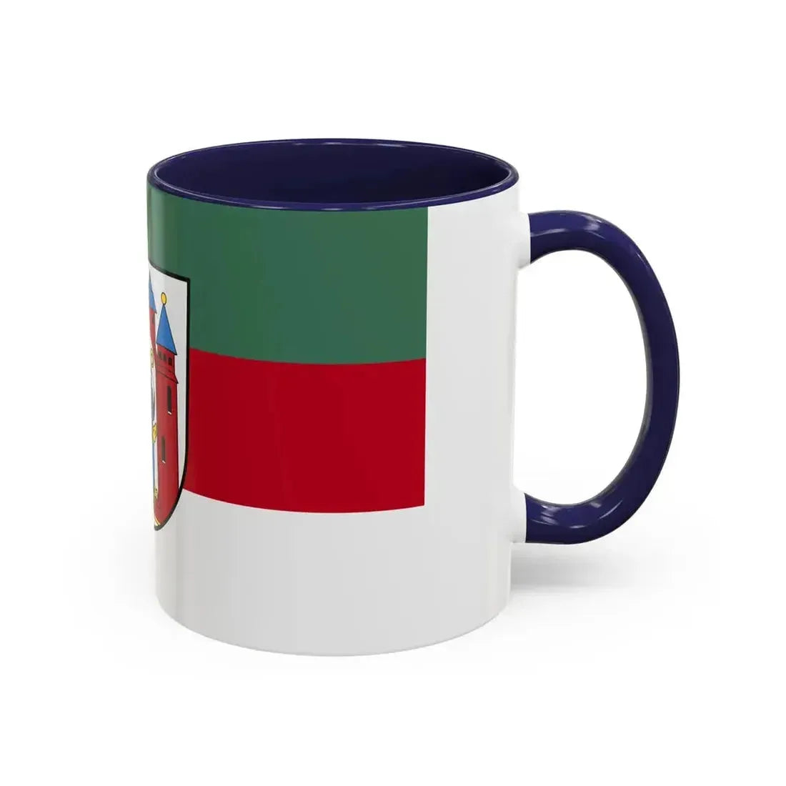 Flag of Aschaffenburg 2 Germany - Accent Coffee Mug - Go Mug Yourself