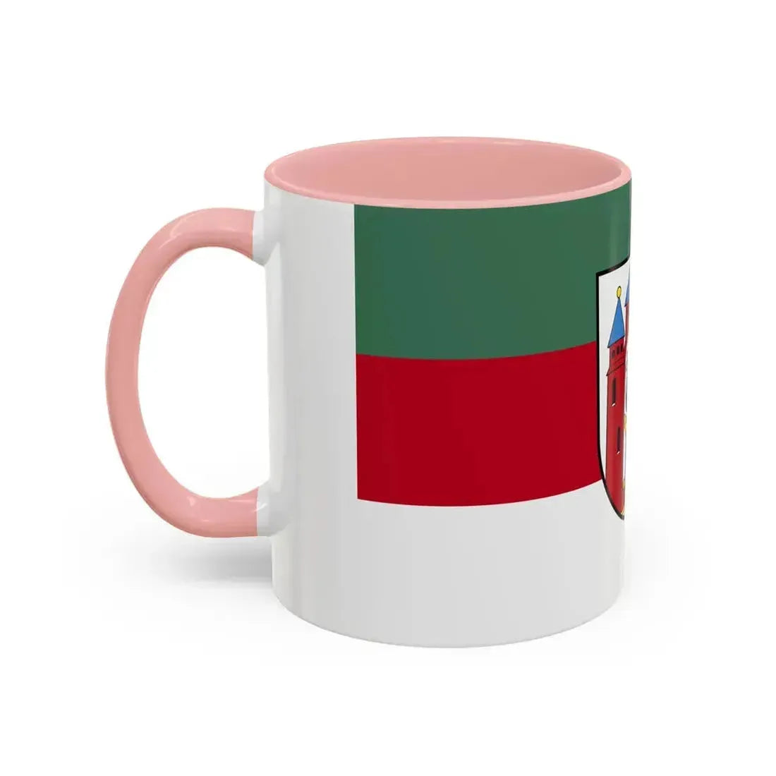 Flag of Aschaffenburg 2 Germany - Accent Coffee Mug - Go Mug Yourself