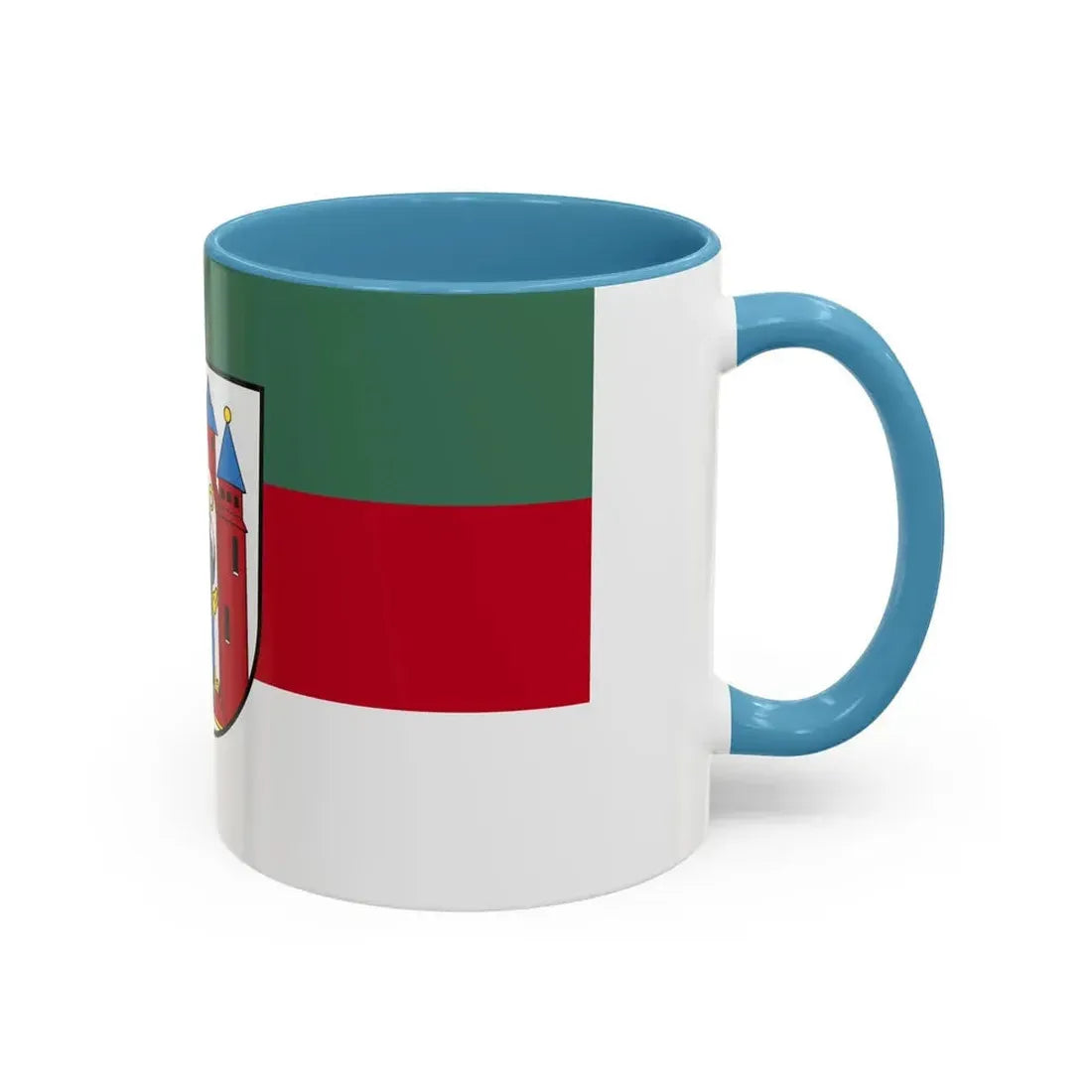 Flag of Aschaffenburg 2 Germany - Accent Coffee Mug - Go Mug Yourself