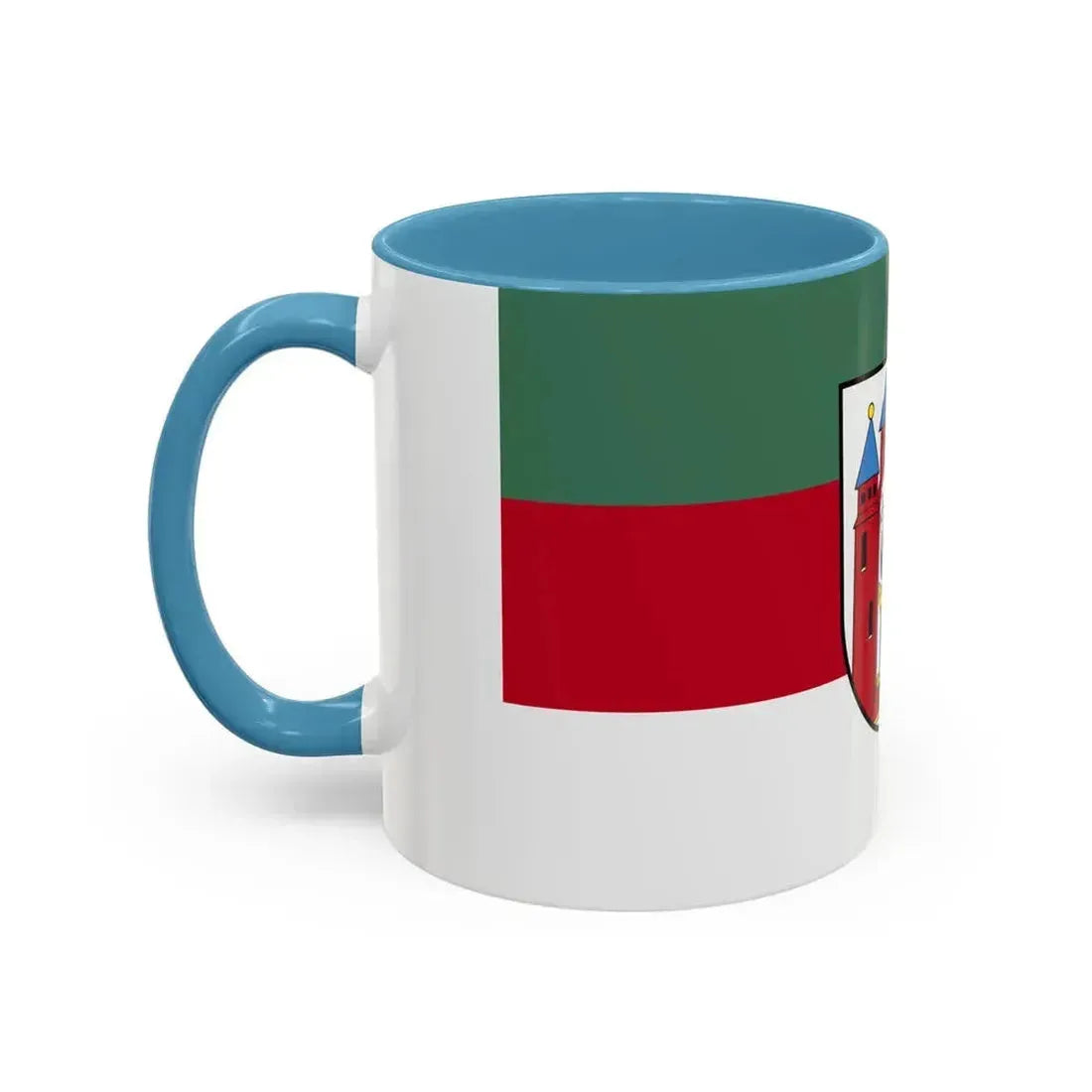 Flag of Aschaffenburg 2 Germany - Accent Coffee Mug - Go Mug Yourself