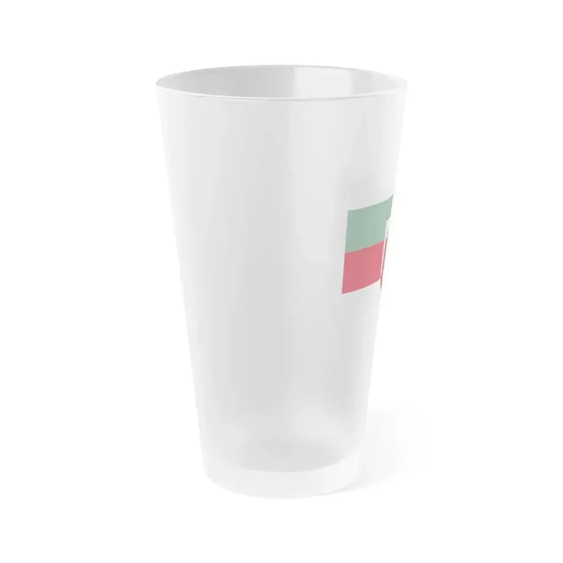 Flag of Aschaffenburg 2 Germany - Frosted Pint Glass 16oz - Go Mug Yourself