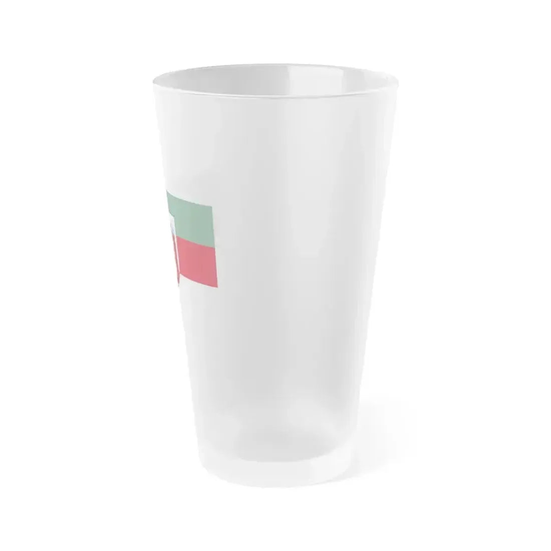 Flag of Aschaffenburg 2 Germany - Frosted Pint Glass 16oz - Go Mug Yourself