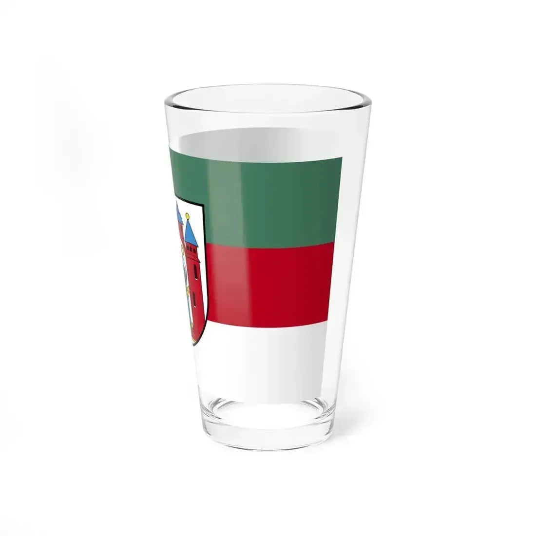 Flag of Aschaffenburg 2 Germany - Pint Glass 16oz - Go Mug Yourself