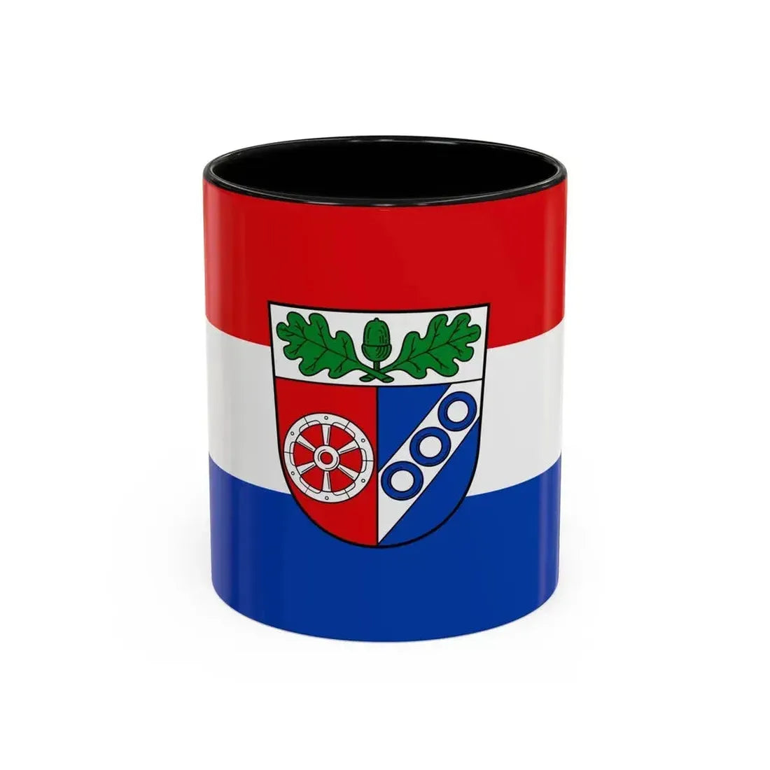 Flag of Aschaffenburg Germany - Accent Coffee Mug 11oz Black - Go Mug Yourself