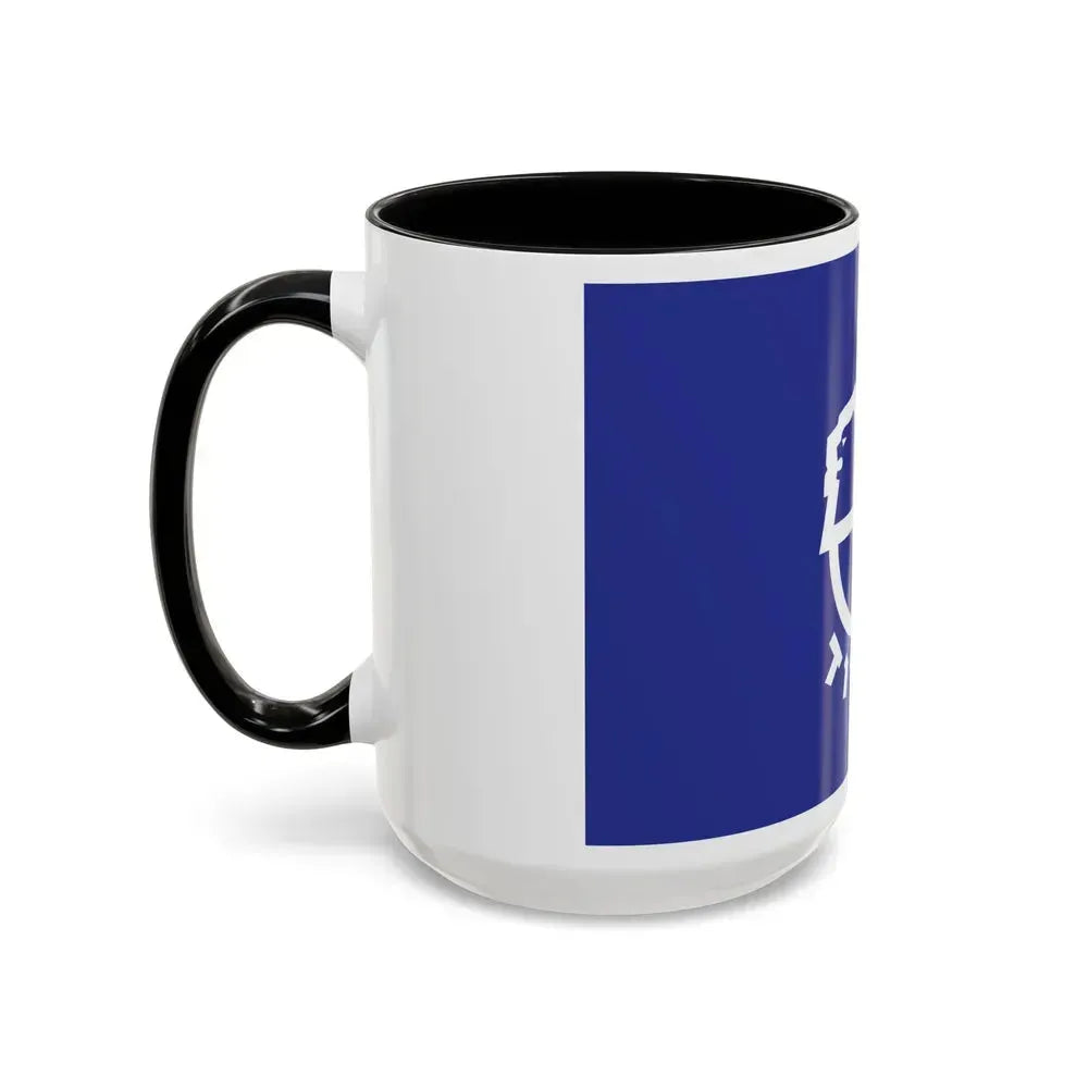 Flag of Ashdod Israel - Accent Coffee Mug - Go Mug Yourself
