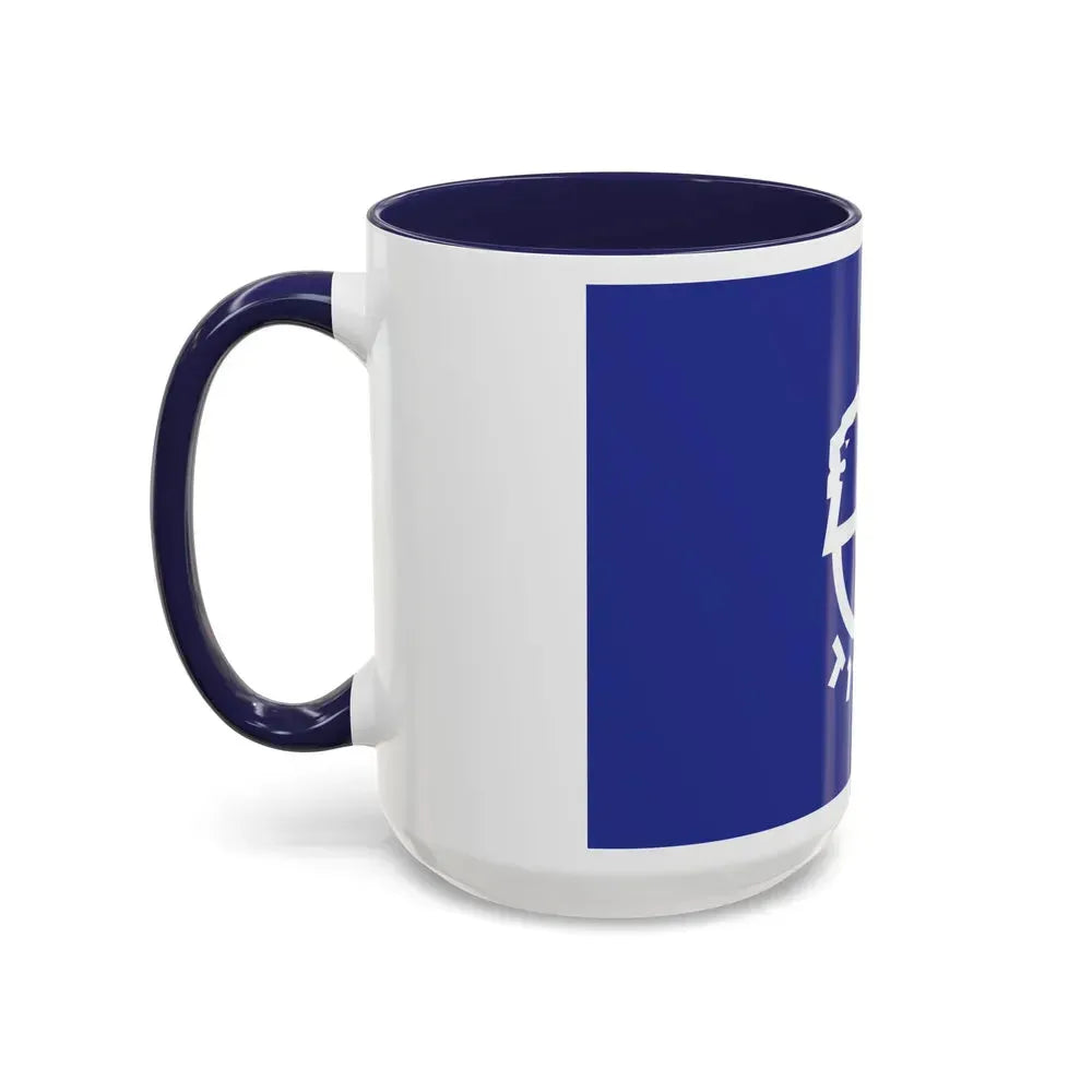 Flag of Ashdod Israel - Accent Coffee Mug - Go Mug Yourself