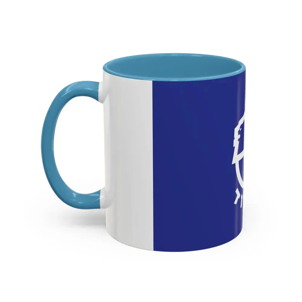 Flag of Ashdod Israel - Accent Coffee Mug - Go Mug Yourself