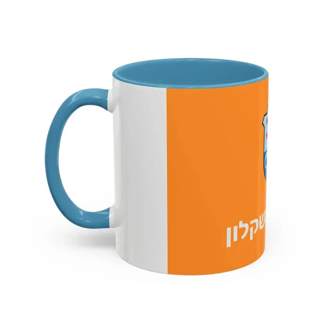 Flag of Ashkelon Israel - Accent Coffee Mug - Go Mug Yourself