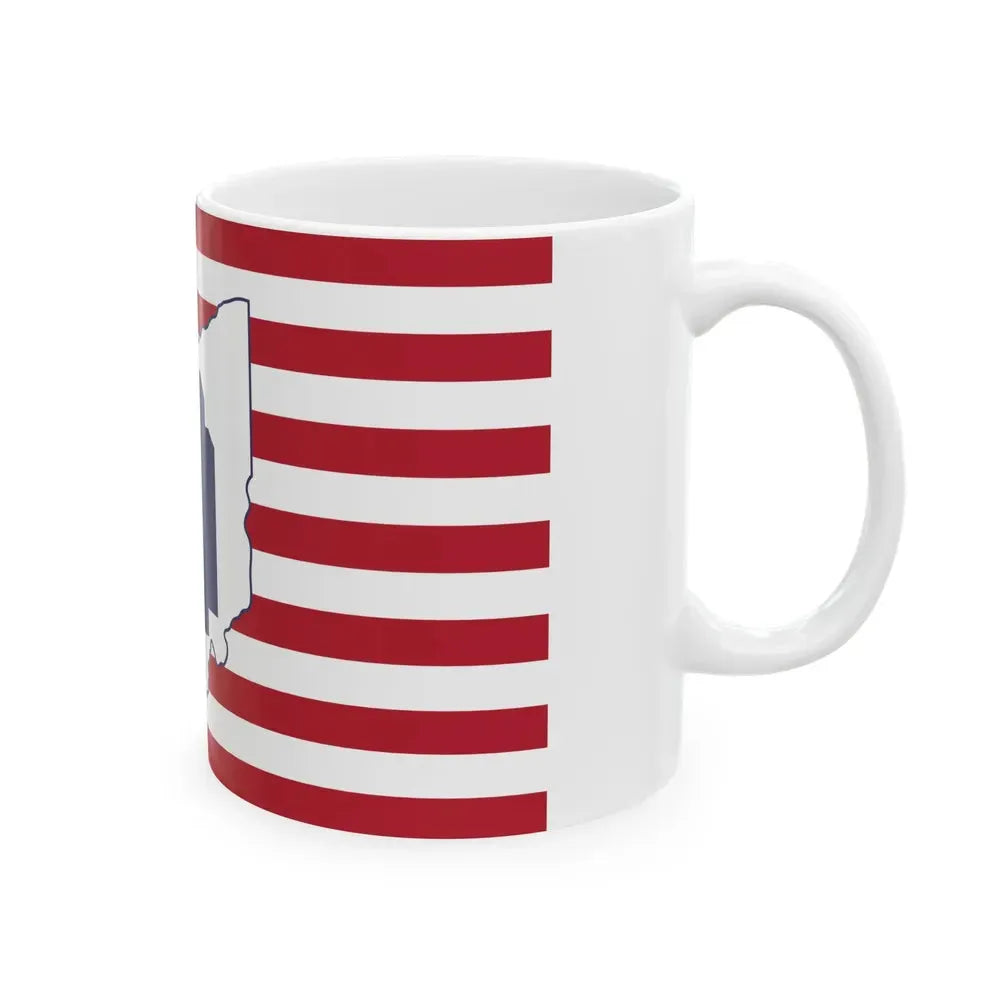 Flag of Ashland County Ohio (United States) White Coffee Mug - Go Mug Yourself