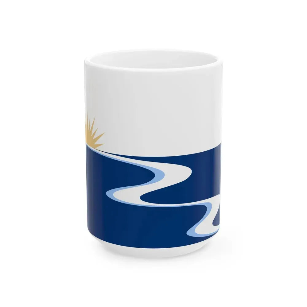 Flag of Ashland Nebraska (United States) White Coffee Mug 15oz - Go Mug Yourself