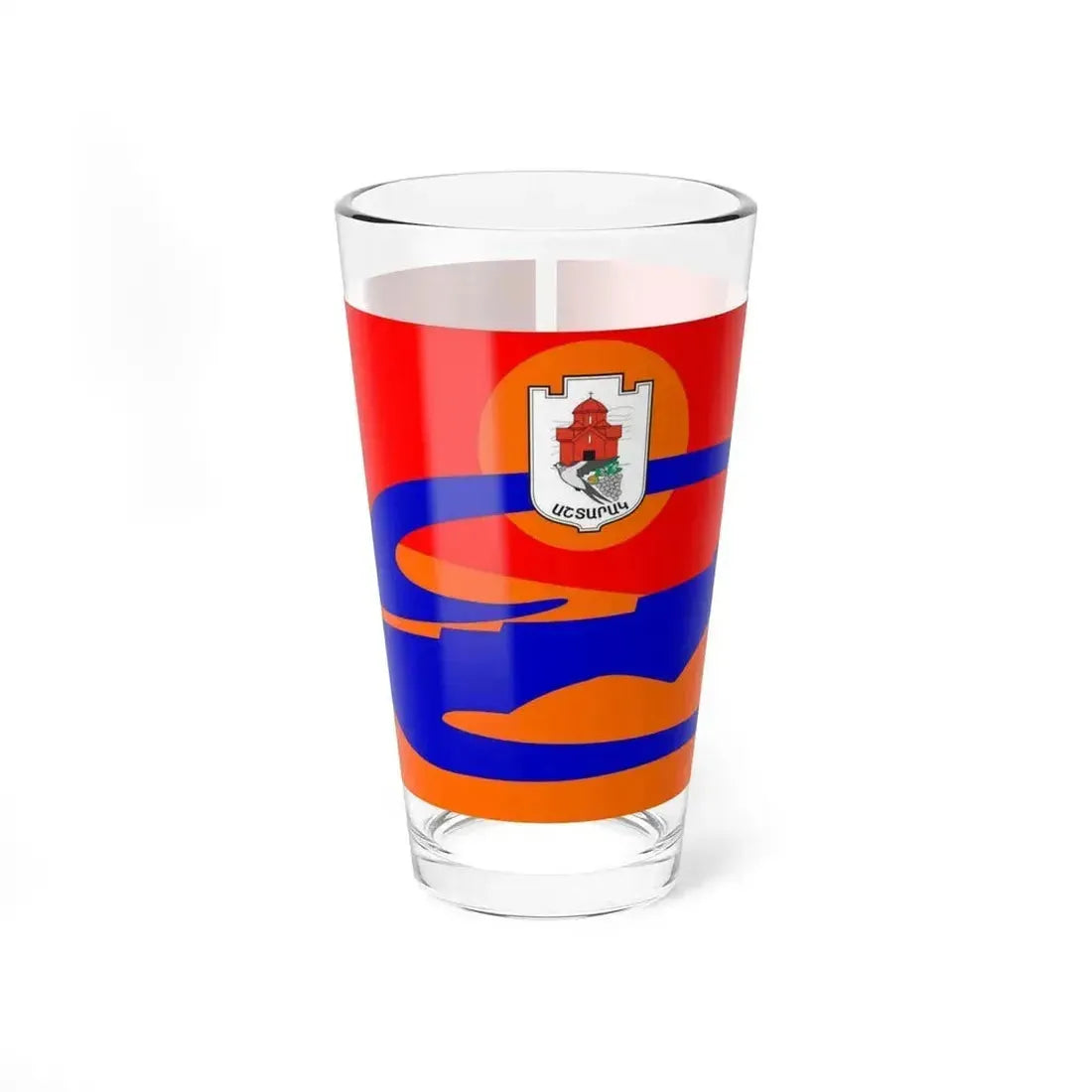 Flag of Ashtarak Armenia - Pint Glass 16oz 16oz - Go Mug Yourself