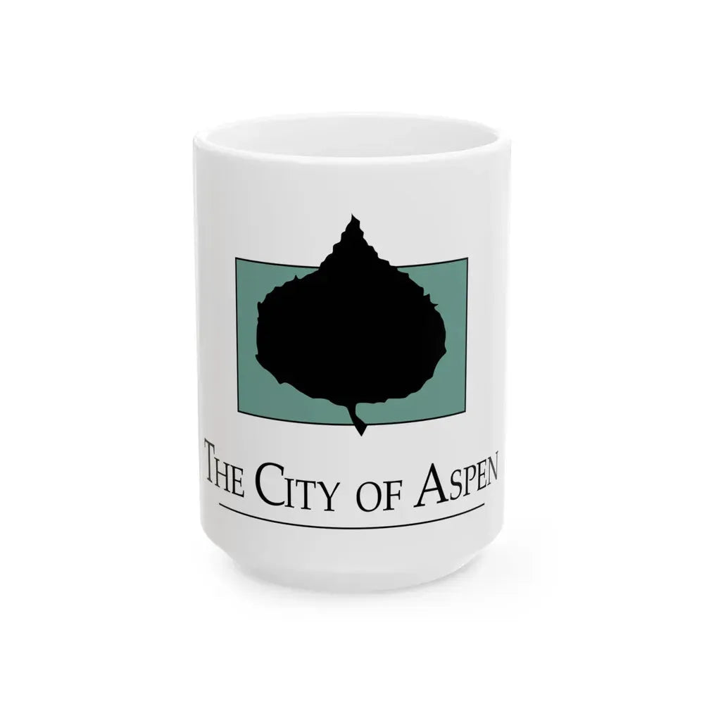 Flag of Aspen Colorado (United States) White Coffee Mug 15oz - Go Mug Yourself