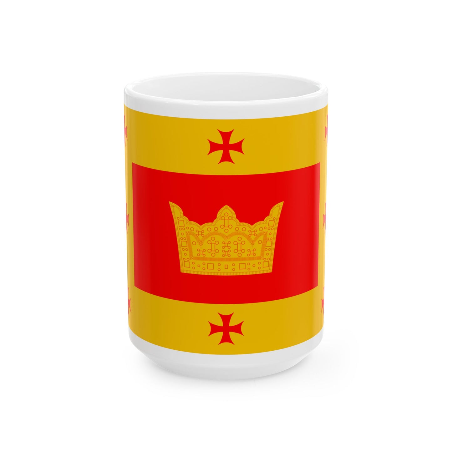 Flag of Aspindza Municipality (Georgia) White Coffee Mug-15oz-Go Mug Yourself