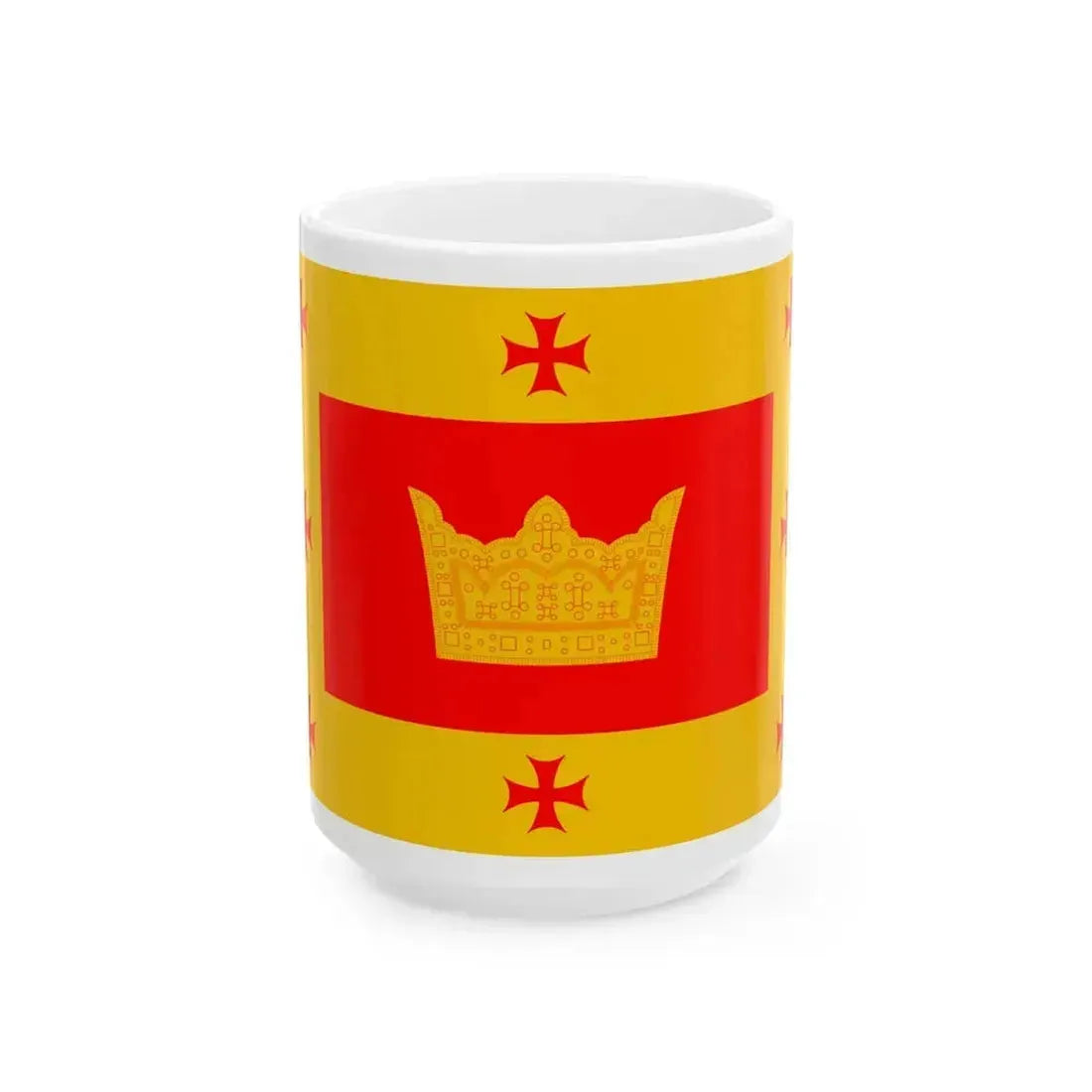 Flag of Aspindza Municipality (Georgia) White Coffee Mug 15oz - Go Mug Yourself