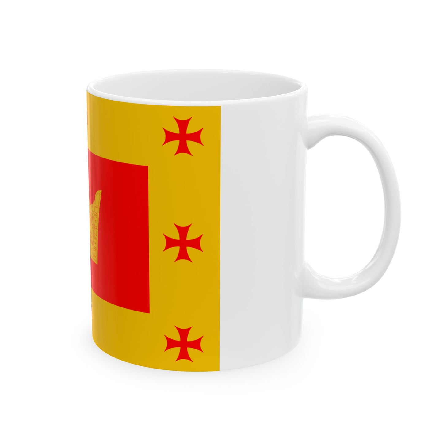 Flag of Aspindza Municipality (Georgia) White Coffee Mug-Go Mug Yourself