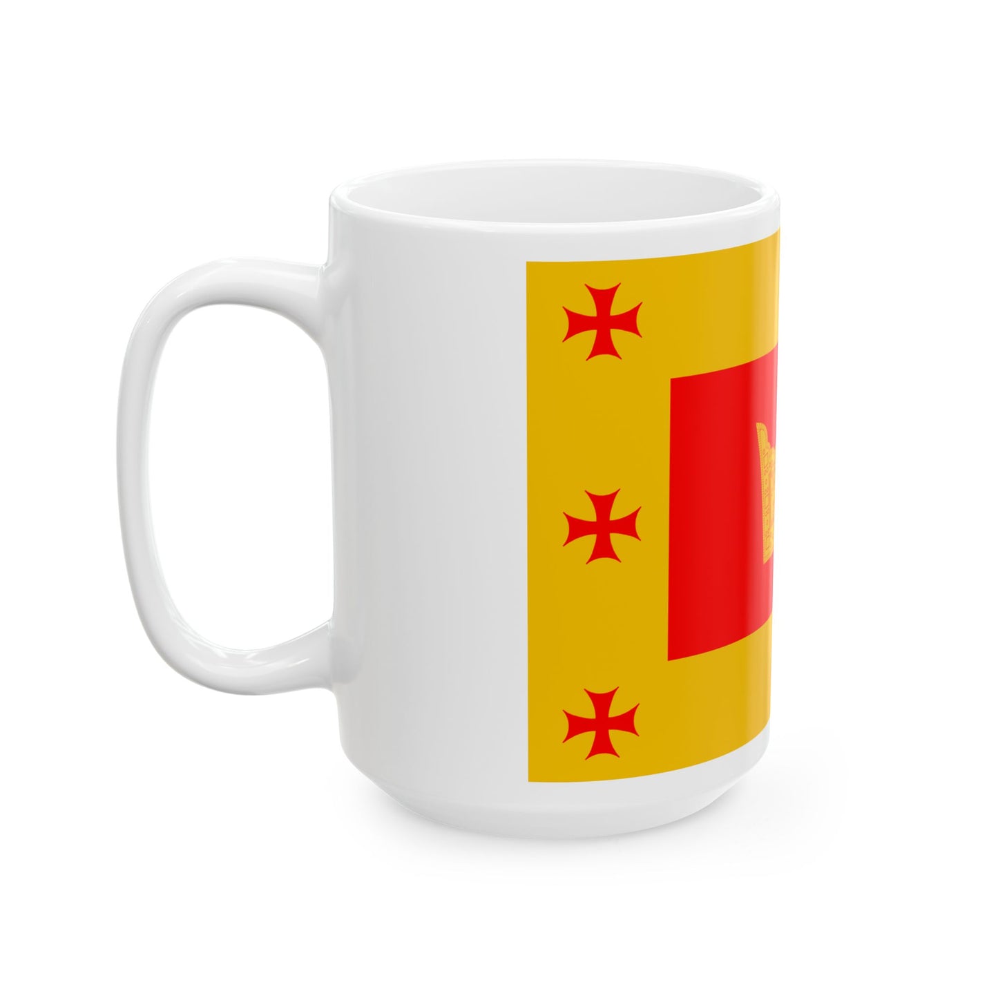 Flag of Aspindza Municipality (Georgia) White Coffee Mug-Go Mug Yourself