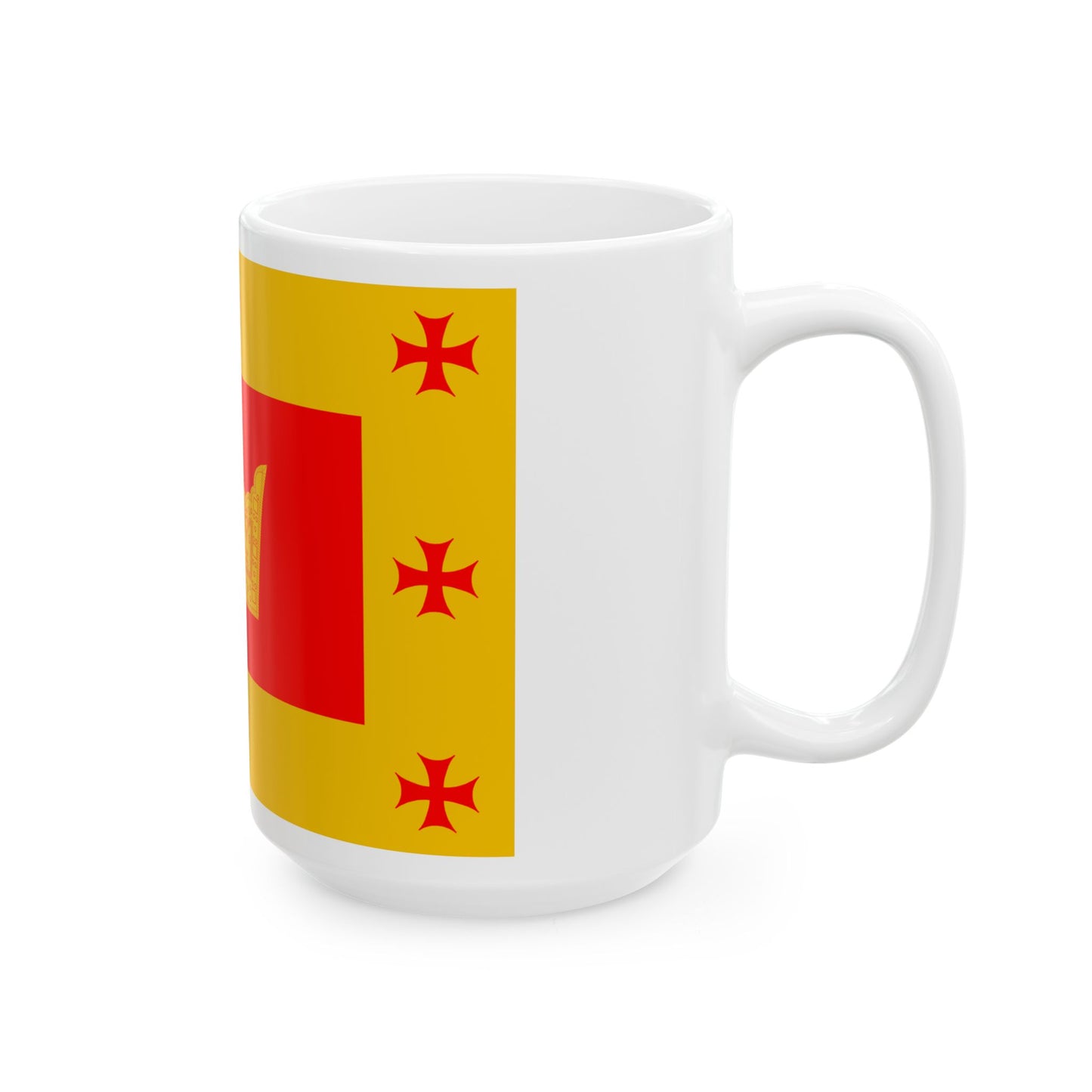Flag of Aspindza Municipality (Georgia) White Coffee Mug-Go Mug Yourself