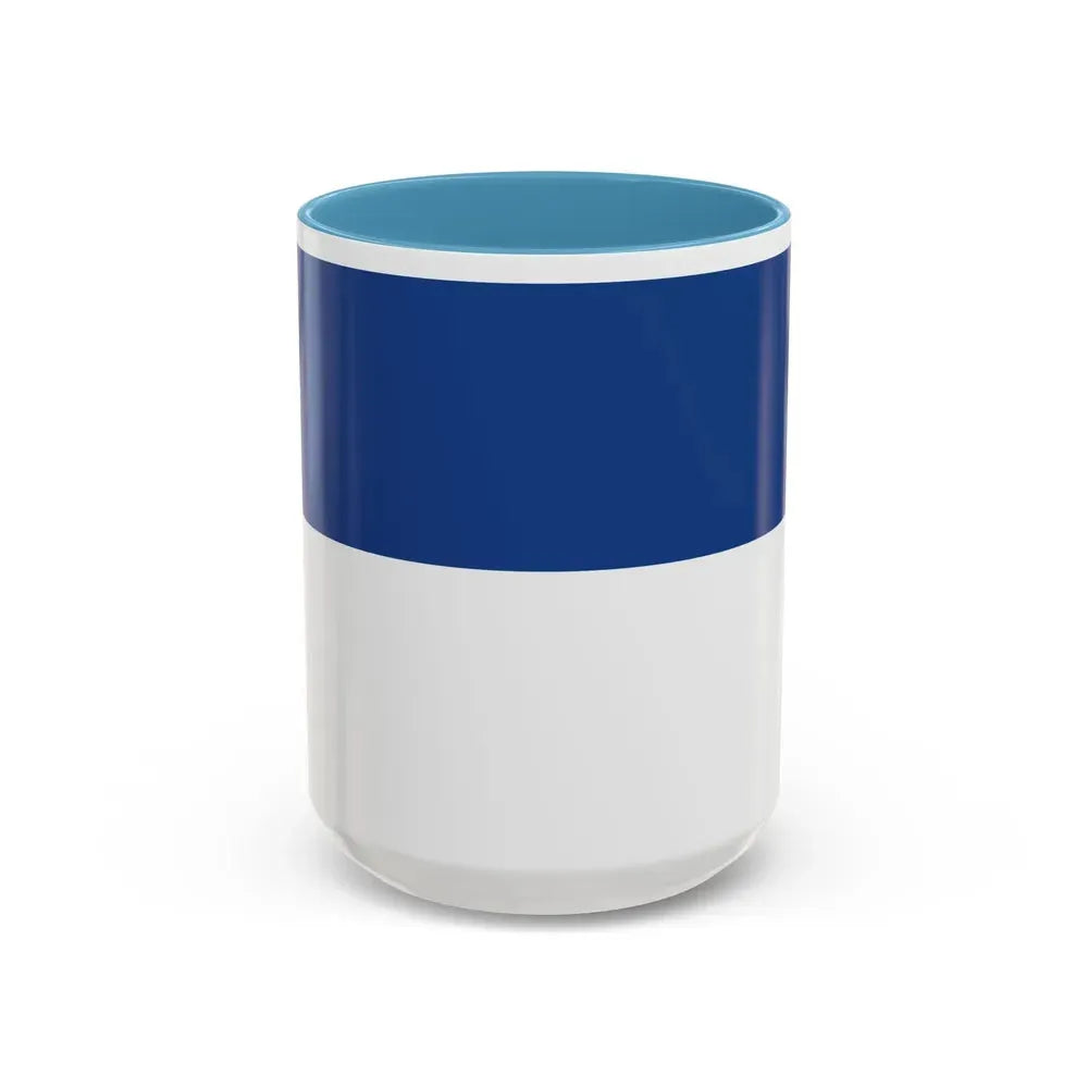 Flag of Assen the capital of the province of Drenthe Netherlands - Accent Coffee Mug 15oz Light Blue - Go Mug Yourself