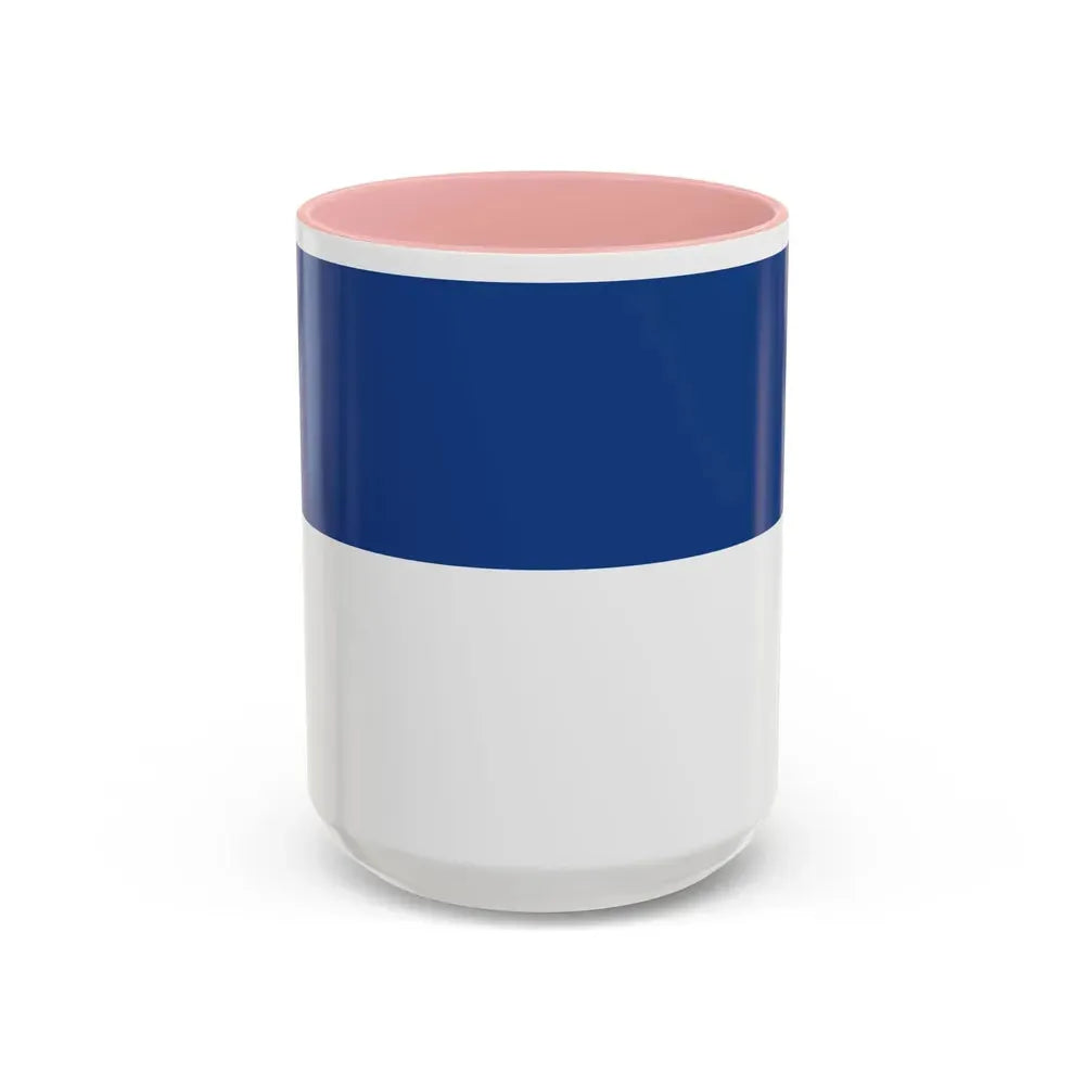 Flag of Assen the capital of the province of Drenthe Netherlands - Accent Coffee Mug 15oz Pink - Go Mug Yourself