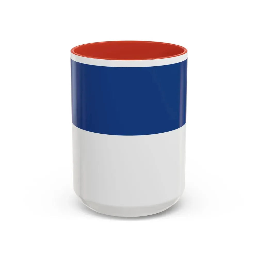 Flag of Assen the capital of the province of Drenthe Netherlands - Accent Coffee Mug 15oz Red - Go Mug Yourself