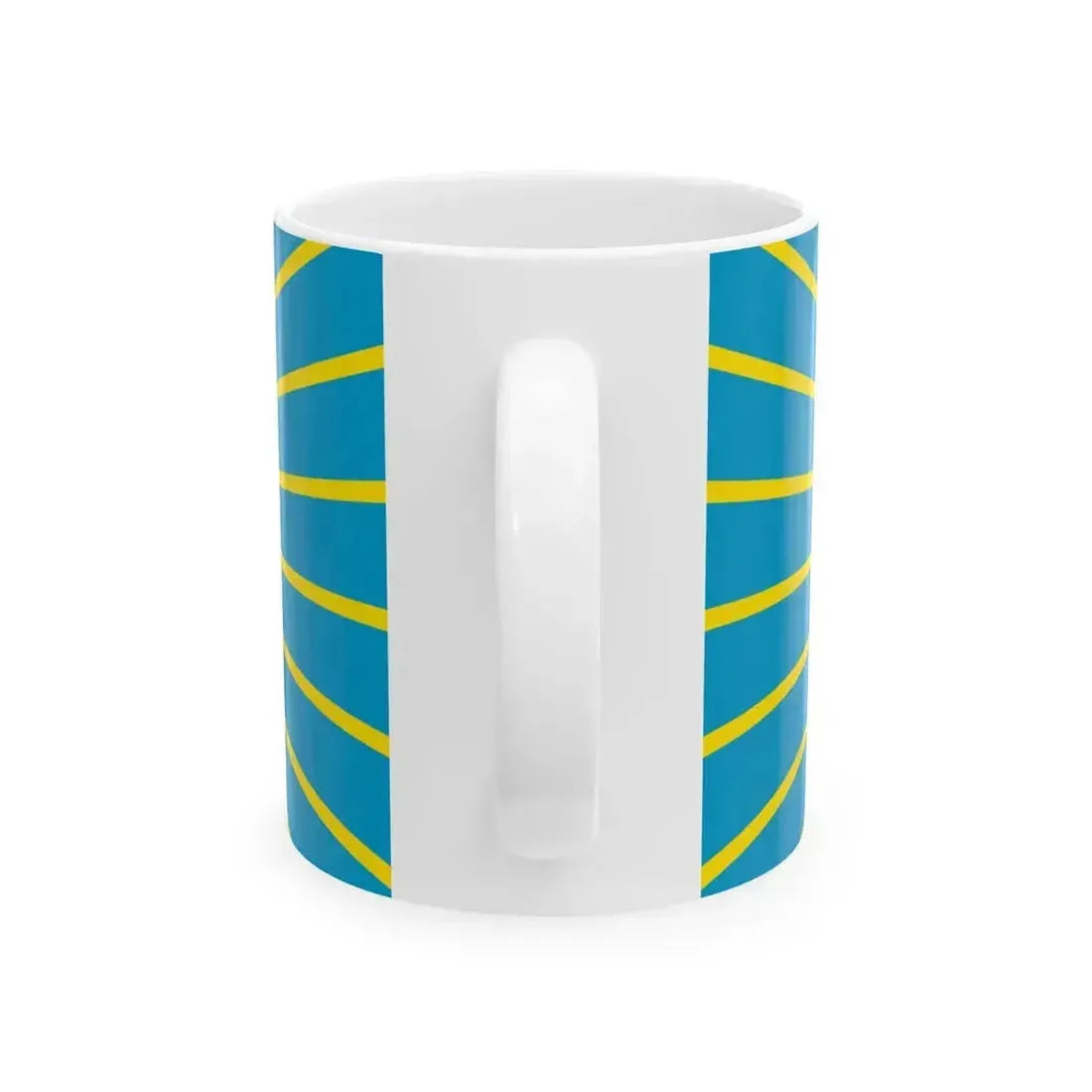 Flag of Astana Kazakhstan latin (Kazakhstan) White Coffee Mug - Go Mug Yourself