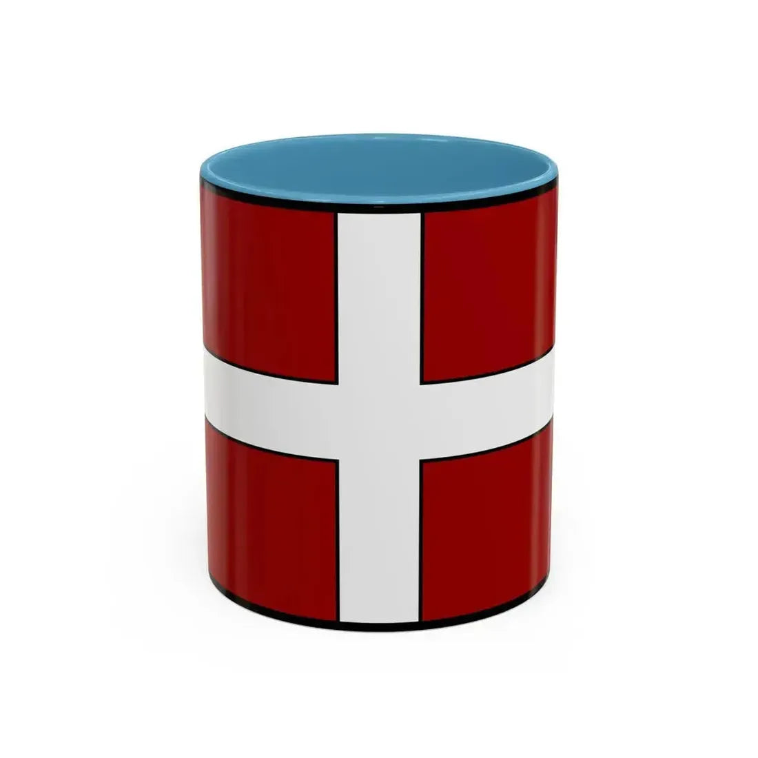 Flag of Asti Italy - Accent Coffee Mug 11oz Light Blue - Go Mug Yourself