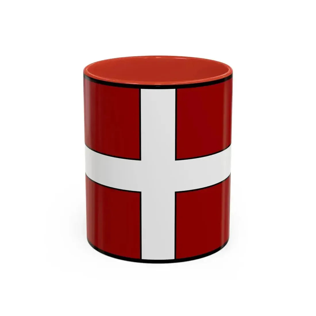 Flag of Asti Italy - Accent Coffee Mug 11oz Red - Go Mug Yourself