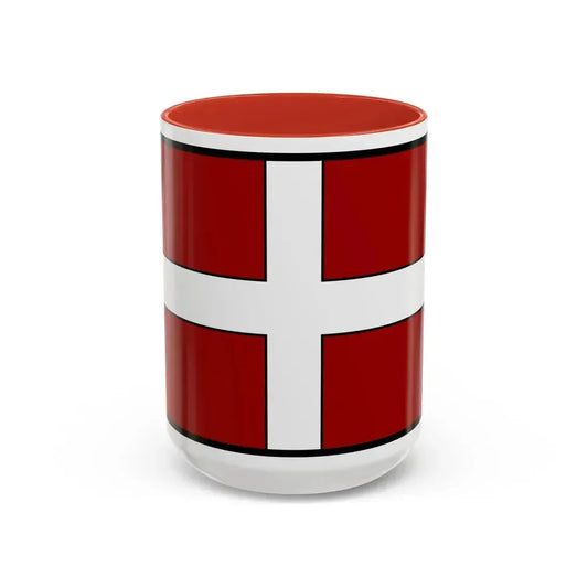 Flag of Asti Italy - Accent Coffee Mug 15oz Red - Go Mug Yourself