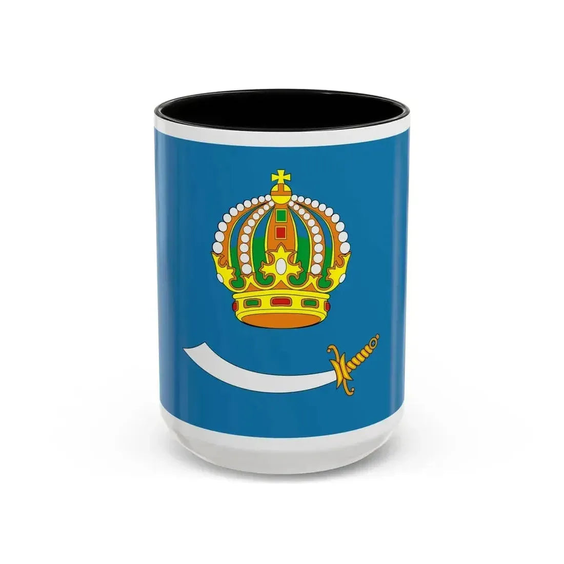 Flag of Astrakhan Oblast Russia - Accent Coffee Mug 15oz Black - Go Mug Yourself