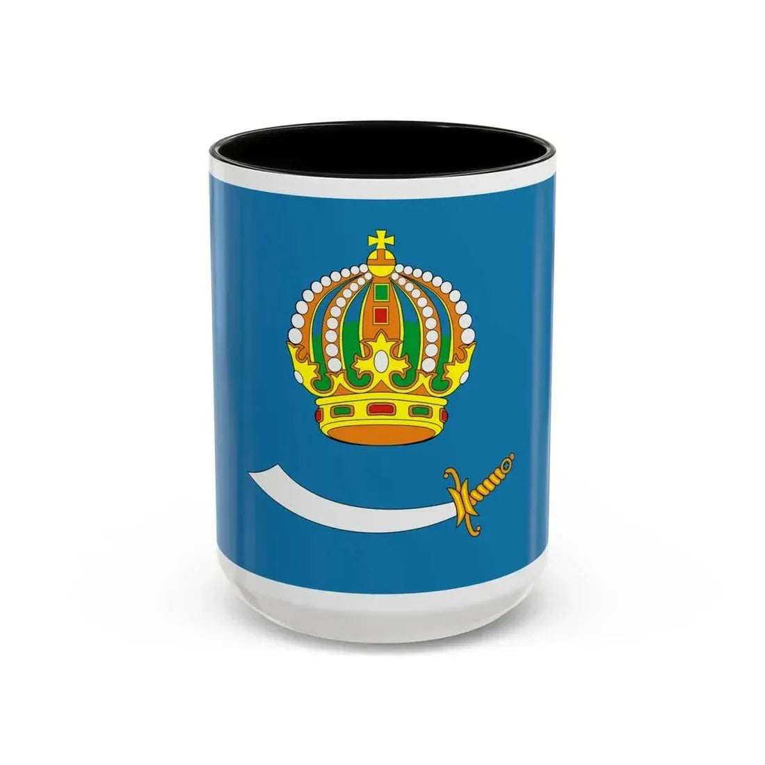 Flag of Astrakhan Oblast Russia - Accent Coffee Mug 15oz Black - Go Mug Yourself
