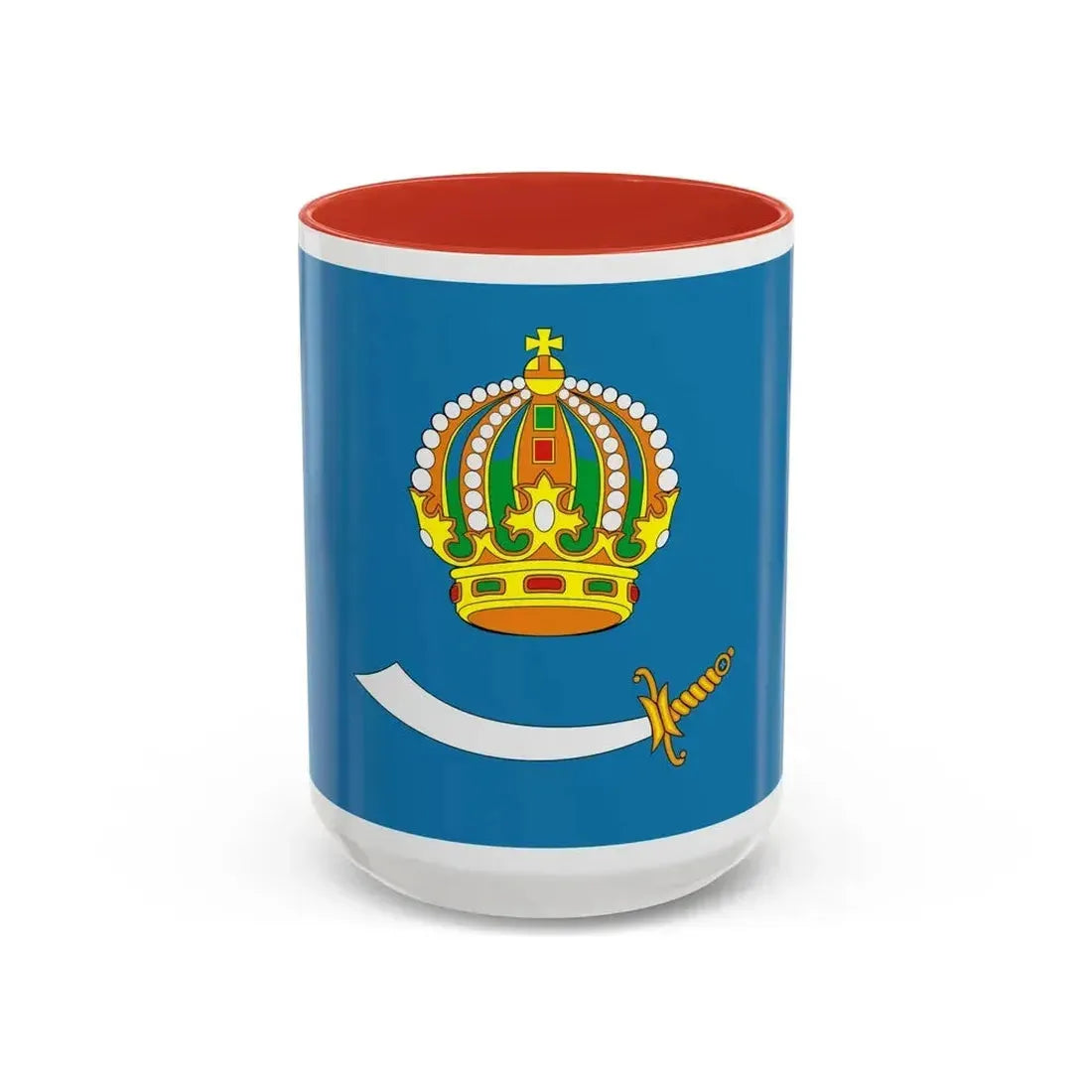 Flag of Astrakhan Oblast Russia - Accent Coffee Mug 15oz Red - Go Mug Yourself