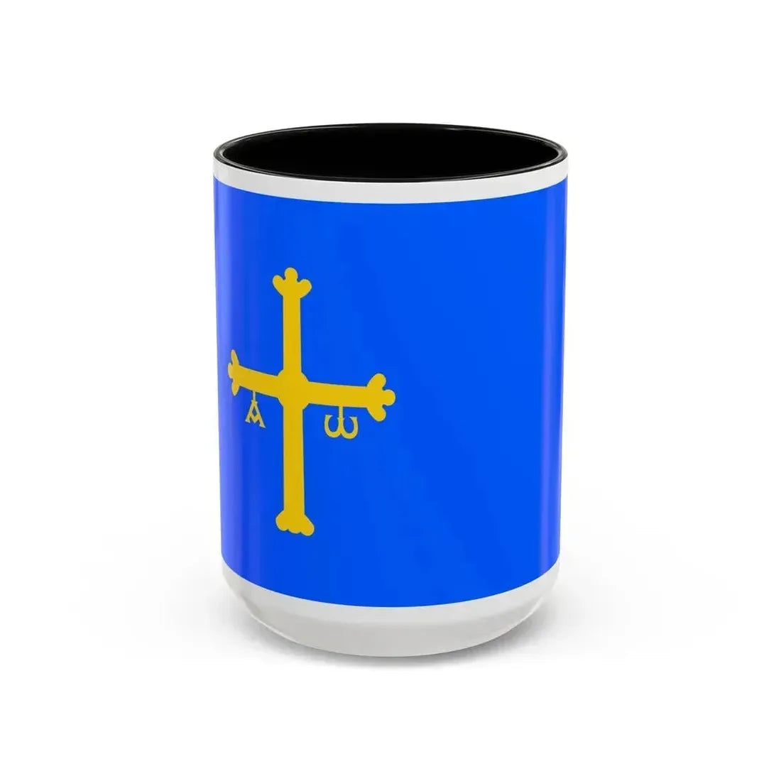 Flag of Asturias Spain - Accent Coffee Mug 15oz Black - Go Mug Yourself